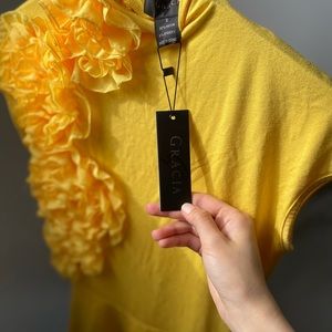 Yellow women’s fashion top